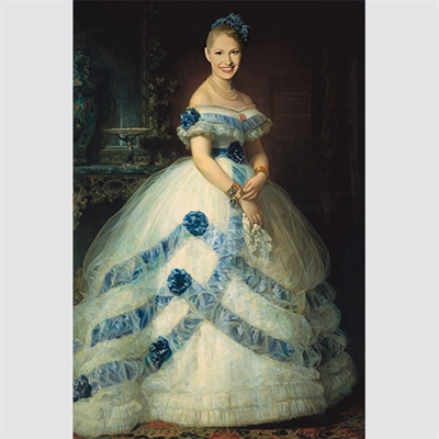Custom Royal Portrait Isabel Duchess of Castro Enriquez from Photo,by myDaVinci - myDaVinci